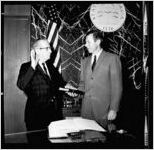 Governor Carl Sanders swearing in A. A. Moore