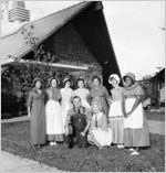 Howard Johnson's Restaurant employees in costume
