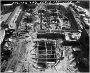 Downtown parking garage under construction, 1955