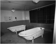 Bathtubs in Eugene Talmadge Memorial Hospital, August, Georgia, 1955