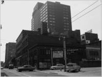 Intersection of Walton and Cone streets, downtown Atlanta, 1955