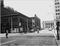 Intersection of Walton and Cone streets, downtown Atlanta, 1955