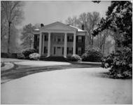 Buckhead mansion covered in snow, 1960