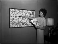 New art in the Hercules Powder Company offices, 1960