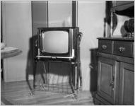 TV set on wheels, 1962