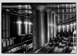 A tunnel and tracks under Decatur Station, June 26, 1979