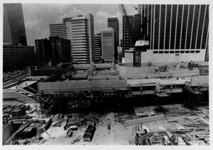 Five Points MARTA station construction, June 16, 1980