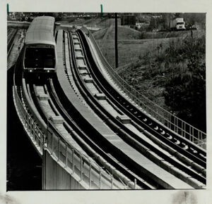 MARTA passenger train, April 9, 1980