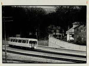 A MARTA train on its way to Avondale station, March 18, 1981