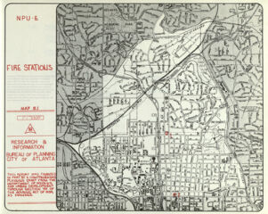 City of Atlanta, NPU E: Fire Stations