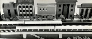 Model of MARTA Rapid Transit System, April 17, 1974
