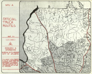 City of Atlanta, NPU A: Official Truck Routes