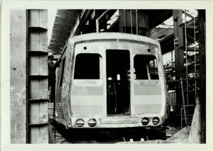 Front View of the First MARTA Rapid Transit Car Manufactured in Ramies, France