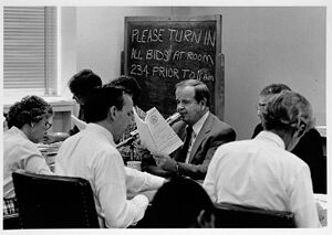 Jerry Stargill of the Department of Transportation, at a meeting discussing projects associated with the Presidential Parkway, undated