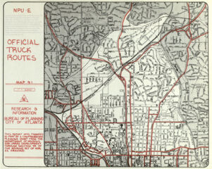 City of Atlanta, NPU E: Official Truck Routes