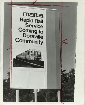 Sign Indicating Future MARTA Rail