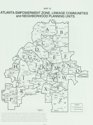 Atlanta Empowerment Zone, Linkage Communities and Neighborhood Planning Units