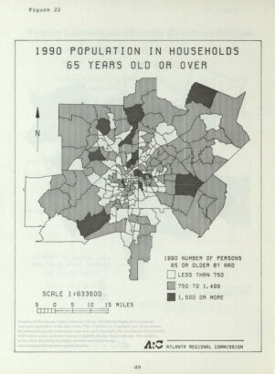 1990 Population In Households 65 Years Old or Over: Figure 22
