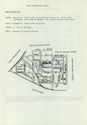 Adair Elementary School; Zone Boundaries