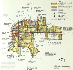 East: Existing Land Use and Zoning