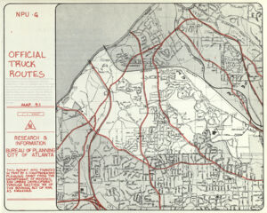 City of Atlanta, NPU G: Official Truck Routes