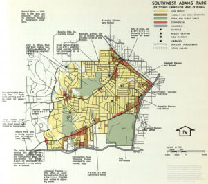 Southwest Adams Park: Existing Land Use and Zoning