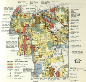 South: Existing Land Use and Zoning