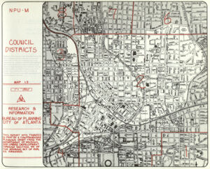 City of Atlanta, NPU M: Council Districts