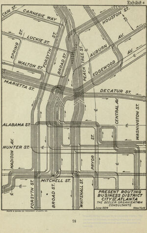 Present Routing Business District City of Atlanta: Exhibit 6