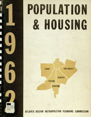 Atlanta standard metropolitan statistical area: population-housing, 1962