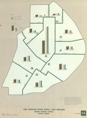 Figure 15: Atlanta Central Business District 1983 Parking Space Supply and Demand