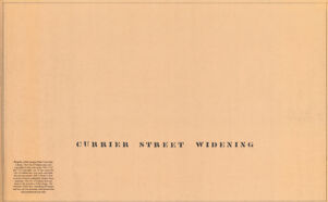 Currier Street Widening