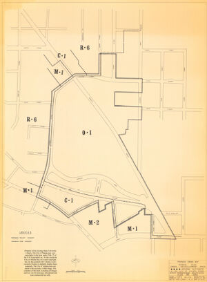 Georgia Tech Urban Redevelopment Area GA. R-85; Maps Accompanying Final Project Report: Part 1 of Application For Loan and Grant; Proposed Zoning Map