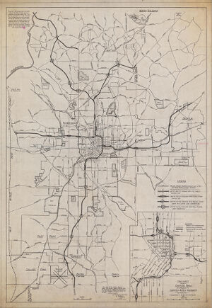 Map of the Atlanta Region: Limited Access Highway Plan