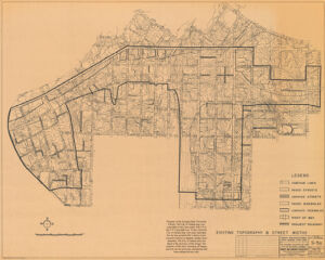 Rawson Street Urban Renewal Study Area: Existing Topography and Street R.O.W.