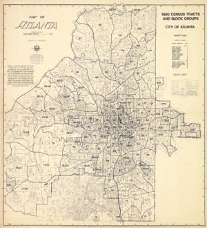Map of Atlanta: 1980 Census Tracts and Block Groups