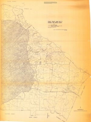 Zone Tract Map No. 9, External Area, Dekalb County