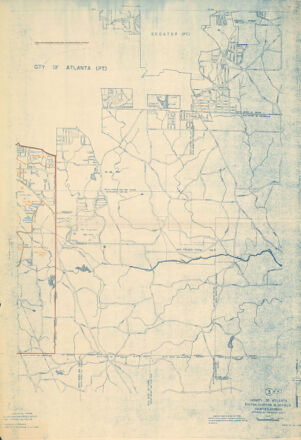 Vicinity of Atlanta, Fulton, Clayton, Dekalb Counties Georgia; Atlanta, GA. Urbanized Area; 3 of 4