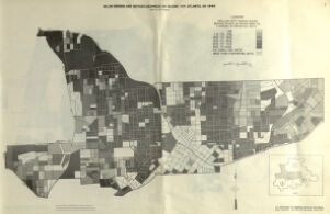 Atlanta, GA 1940 Major Repairs and Bathing Equipment, By Blocks (Part 2)