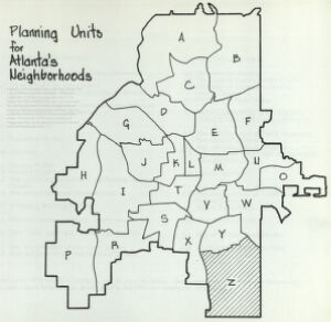Planning Units for Atlanta's Neighborhoods