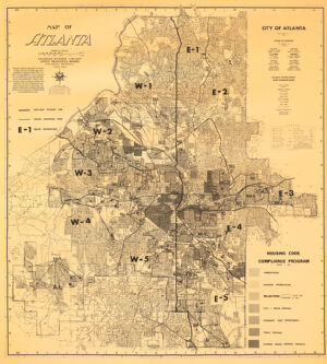 Map of Atlanta; Housing Code Compliance Program