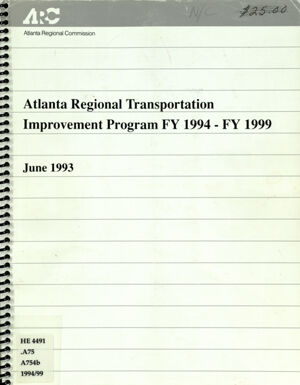 Atlanta regional transportation improvements program