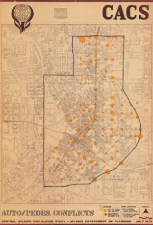 Central Atlanta Circulation Study; Auto/Pedes. Conflicts