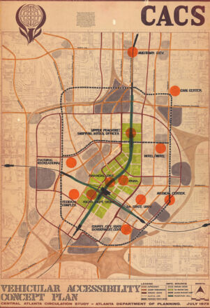 Central Atlanta Circulation Study; Vehicular Accessibility Concept Plan