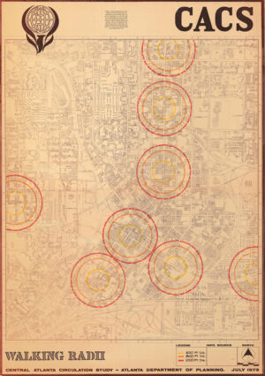 Central Atlanta Circulation Study; Walking Radii