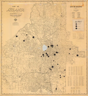 Map of Atlanta: Public Housing by Size of Projects
