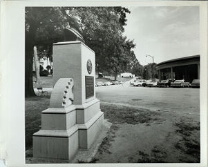 Side View of Thomas Wilson Talbot Memorial, July 19, 1963