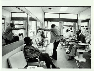 Auburn Avenue Businesses, Silver Moon Barber Shop, October 22, 1981