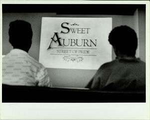 Visitors at the APEX center, February 2, 1989
