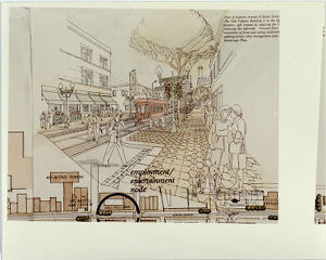Hand drawn View of Auburn Avenue